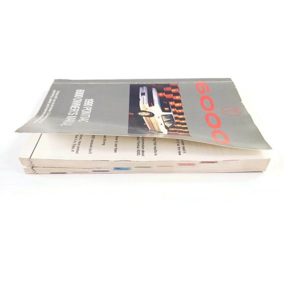 1990 Pontiac 6000 Automobile Car Owner's Instruction Manual With Binder GM 90s - Picture 4 of 12